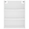 vidaXL Highboard hvit 69,5x34x180 cm konstruert tre