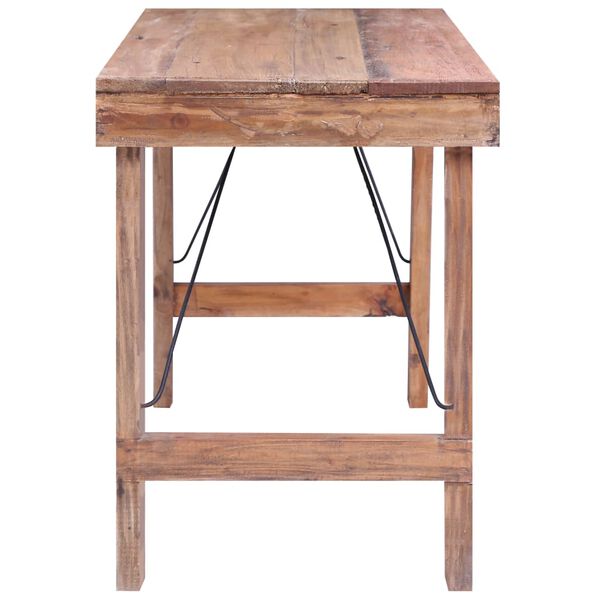 vidaXL Spisebord 120x60x80 cm gjenvunnet heltre