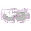 vidaXL Hagesofaer med puter 7 deler gr&aring; polyrotting akasie