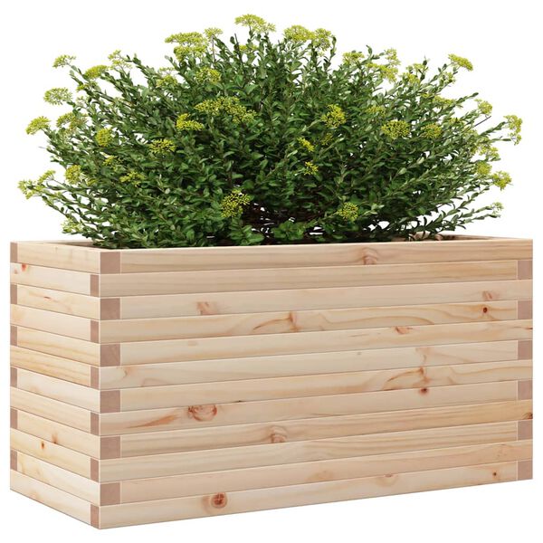vidaXL Plantekasse 90x40x46 cm heltre furu