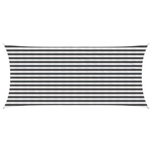 vidaXL Solseil 2 x 4,5 m HDPE Rektangul&aelig;r Antrasitt og Hvit