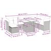 vidaXL Hagesofaer med puter 9 deler brun polyrotting akasie