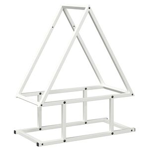 vidaXL Vedstativ svart 50x25x60 cm kaldvalset st&aring;l