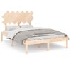 vidaXL Sengeramme 120x190 cm Small Double heltre