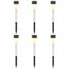 vidaXL Utend&oslash;rs sollys med bakkefeste 6 pcs Varmhvit 29,5 cm