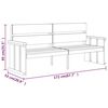 vidaXL Utend&oslash;rs spisestue 4 deler impregnert furu