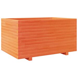 vidaXL Plantekasse voksbrun 90x60x49,5 cm heltre furu