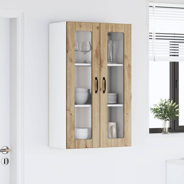vidaXL Kj&oslash;kken veggskap Artisan Eik 60 x 31 x 100 cm Konstruert tre