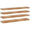 vidaXL Flytende hyller 4 stk 160x30x4 cm oljebehandlet heltre akasie