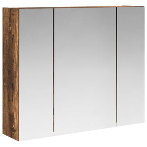 vidaXL Baderomsspeilskap for R&oslash;kt eik 60 x 14,5 x 50 cm