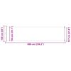 vidaXL Uttrekkbar sidemarkise 600x160 cm kremhvit
