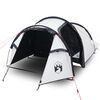 vidaXL Tunneltelt for camping 2 personer hvit blendingsstoff vanntett