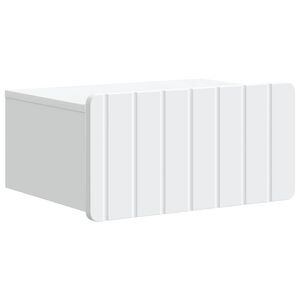 vidaXL Vegghengt Nattbord Hvit 49 x 34,5 x 24 cm Konstruert tre