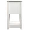 vidaXL Nattbord 2 stk hvit 40x35x61,5 cm heltre furu