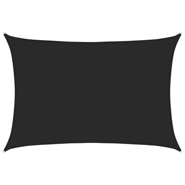 vidaXL Solseil 160 g/m&sup2; svart 5x7 m HDPE