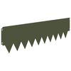 vidaXL Gjerdekant 20 pcs 103 x 30 cm metall Olivengr&oslash;nn