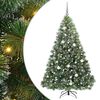 vidaXL Kunstig juletre med 300 LED med stativ gr&oslash;nn 180 cm PE og PVC