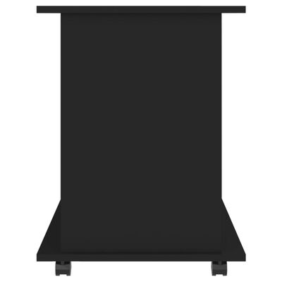 vidaXL Rulleskap svart 60x45x60 cm sponplate