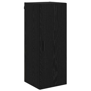vidaXL Veggskap Svart Eik 34,5 x 34 x 90 cm Konstruert tre