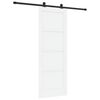vidaXL Skyved&oslash;r 78 x 211 cm Konstruert tre Hvit og svart