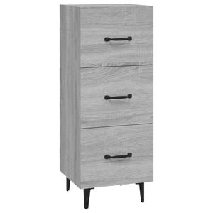 vidaXL Skjenk gr&aring; sonoma 34,5x34x90 cm konstruert tre