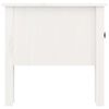 vidaXL Sidebord hvit 50x50x49 cm heltre furu