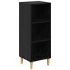 vidaXL Serviesskap Svart Eik 34,5 x 32,5 x 90 cm Konstruert tre