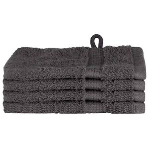 vidaXL Gjesth&aring;ndkle SOLUND 4 stk. Antrasitt 15 x 21 cm 550 gsm