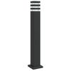 vidaXL Utend&oslash;rs gulvlampe svart 80 cm aluminium