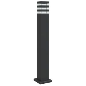 vidaXL Utend&oslash;rs gulvlampe svart 80 cm aluminium