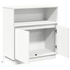 vidaXL LED sideboard Hvit 71 x 34,5 x 75 cm Konstruert tre