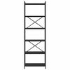 vidaXL Bokhylle Svart Eik 40 x 30 x 85 cm Konstruert tre