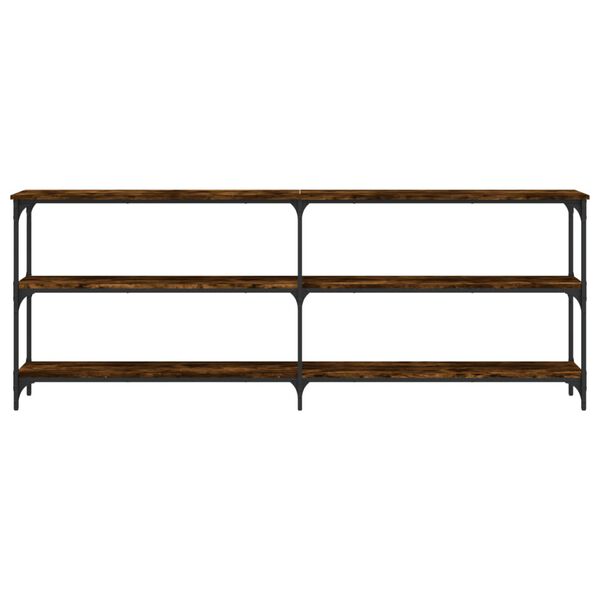 vidaXL Konsollbord r&oslash;kt eik 200x29x75 cm konstruert tre