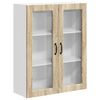 vidaXL Vegghylle LUCCA Sonoma eik 80 x 31 x 100 cm Konstruert tre