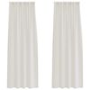 vidaXL Voile Gardin med gardiner 2 pcs Krem 260 x 140 cm Polyester