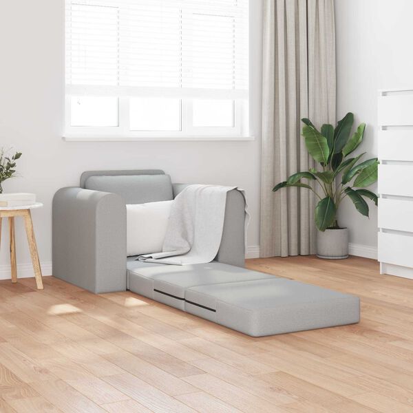 vidaXL Sofa seng Sky Grey 98 x 71 x 83 cm Fløyel