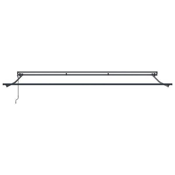 vidaXL Innvendbar Markise Gul og Gr&aring; 500 &times; 300 cm Polyester og Metall