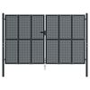 vidaXL Hageport antrasitt 300x175 cm stål