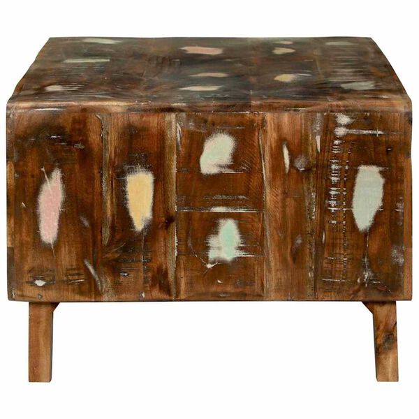 vidaXL Kaffebord Flerfarget 90 x 50 x 35 cm Massiv Reclaim Tre