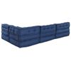 vidaXL Modulsofa 4 pcs Indigo stoff