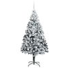 vidaXL Kunstig juletre med 300 LED grønn 210 cm PVC og Stål og Plast