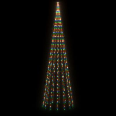 vidaXL Juletre med bakkeplugg flerfarget 1134 lysdioder 800 cm