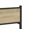 vidaXL Sengeramme i metall uten madrass sonoma eik 150x200 cm