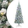 vidaXL Kunstig sammensatt juletre 300 LED-lys Gr&oslash;nn og hvit 180 cm