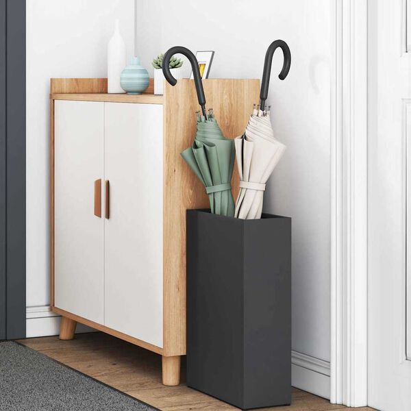 vidaXL Parasollstativ Svart 28 x 12 x 41 cm St&aring;l