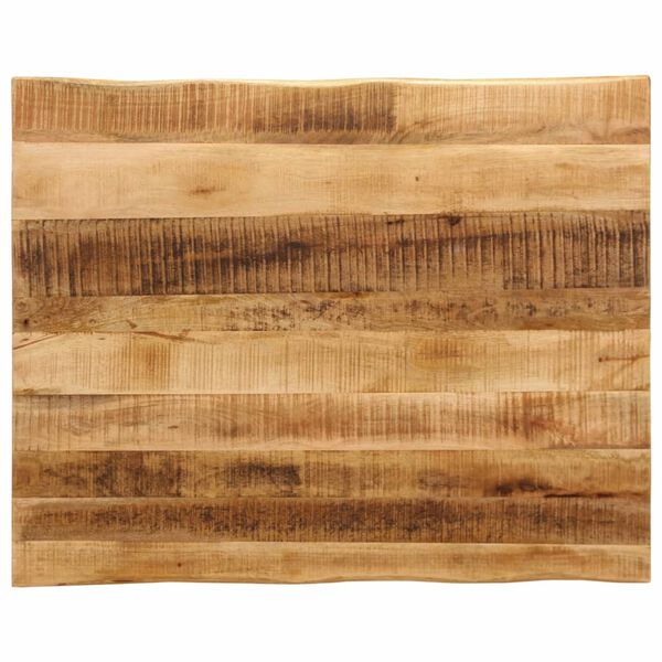 vidaXL Bordplate naturlig kant 110x80x2,5 cm grovt heltre mangotre