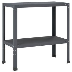 vidaXL Plantebord 100 x 40 x 80 cm Pulverlakkert st&aring;l Antrasitt