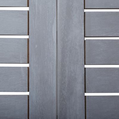 vidaXL Hagebord grå 120x70x74 cm heltre akasie
