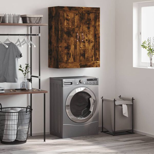 vidaXL Veggskap r&oslash;kt eik 69,5x34x90 cm konstruert tre