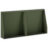 vidaXL St&oslash;ttemur 2 stk. 40 x 12 x 30 cm St&aring;l Olivengr&oslash;nn